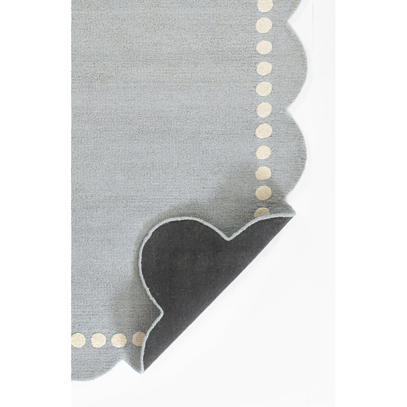 Birch Lane™ Lola Blue Hand-Tufted Wool Rug & Reviews | Birch Lane